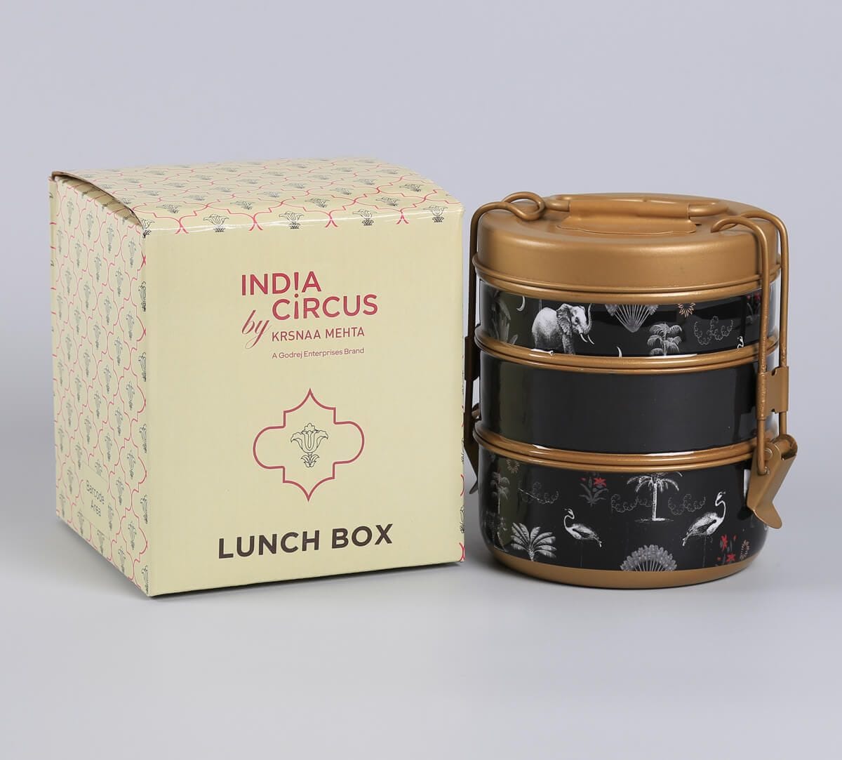 India Circus by Krsnaa Mehta Animalia Creations Lunch Box