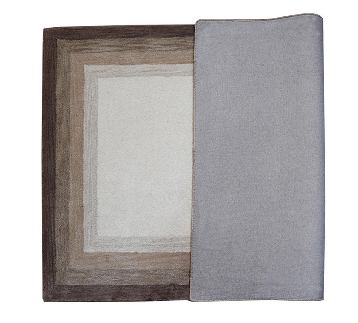 India Circus by Krsnaa Mehta Earthy Repeating Rectangles 4ft x 6ft Rug