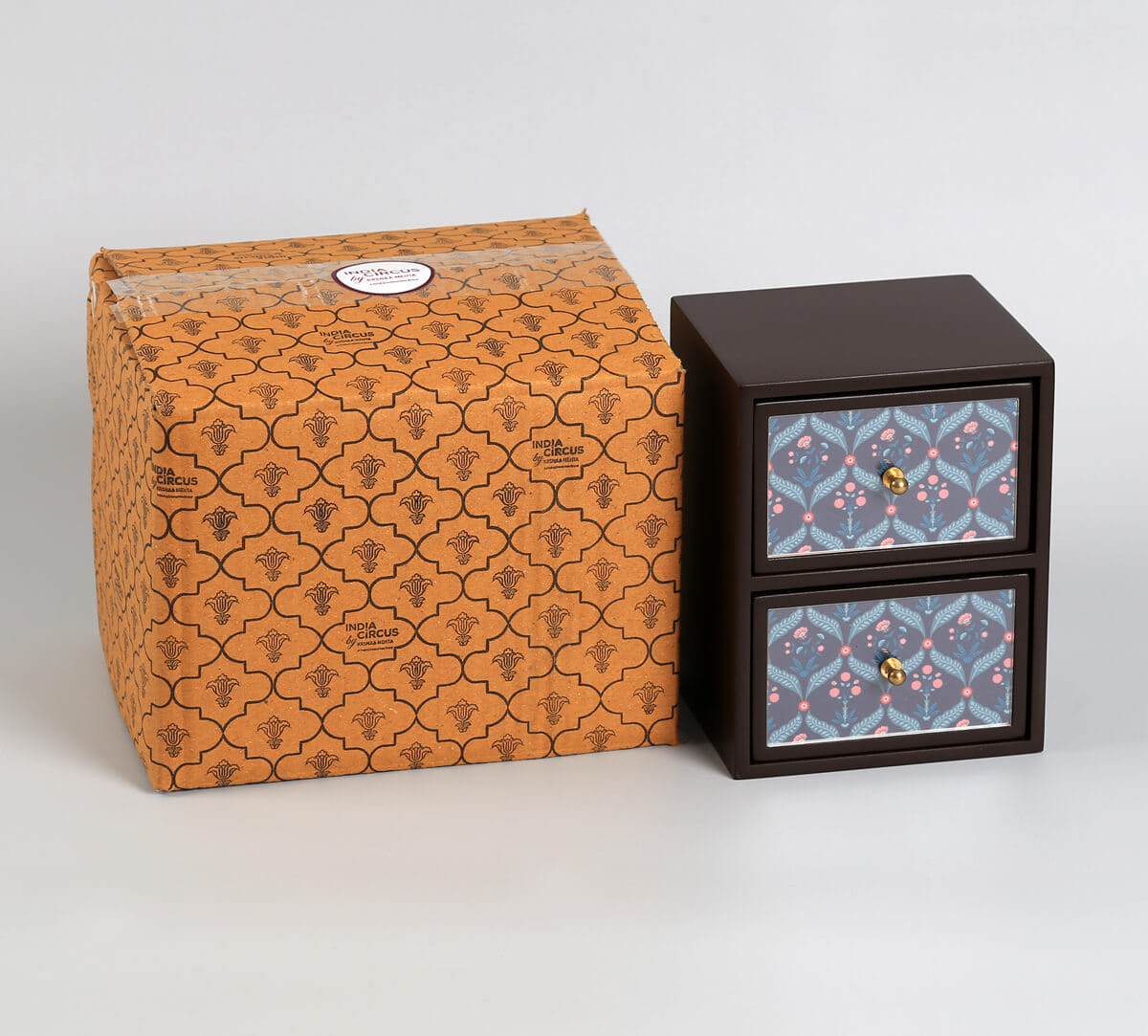 India Circus by Krsnaa Mehta Iron Blooming Dahlia Small Chest of Drawer