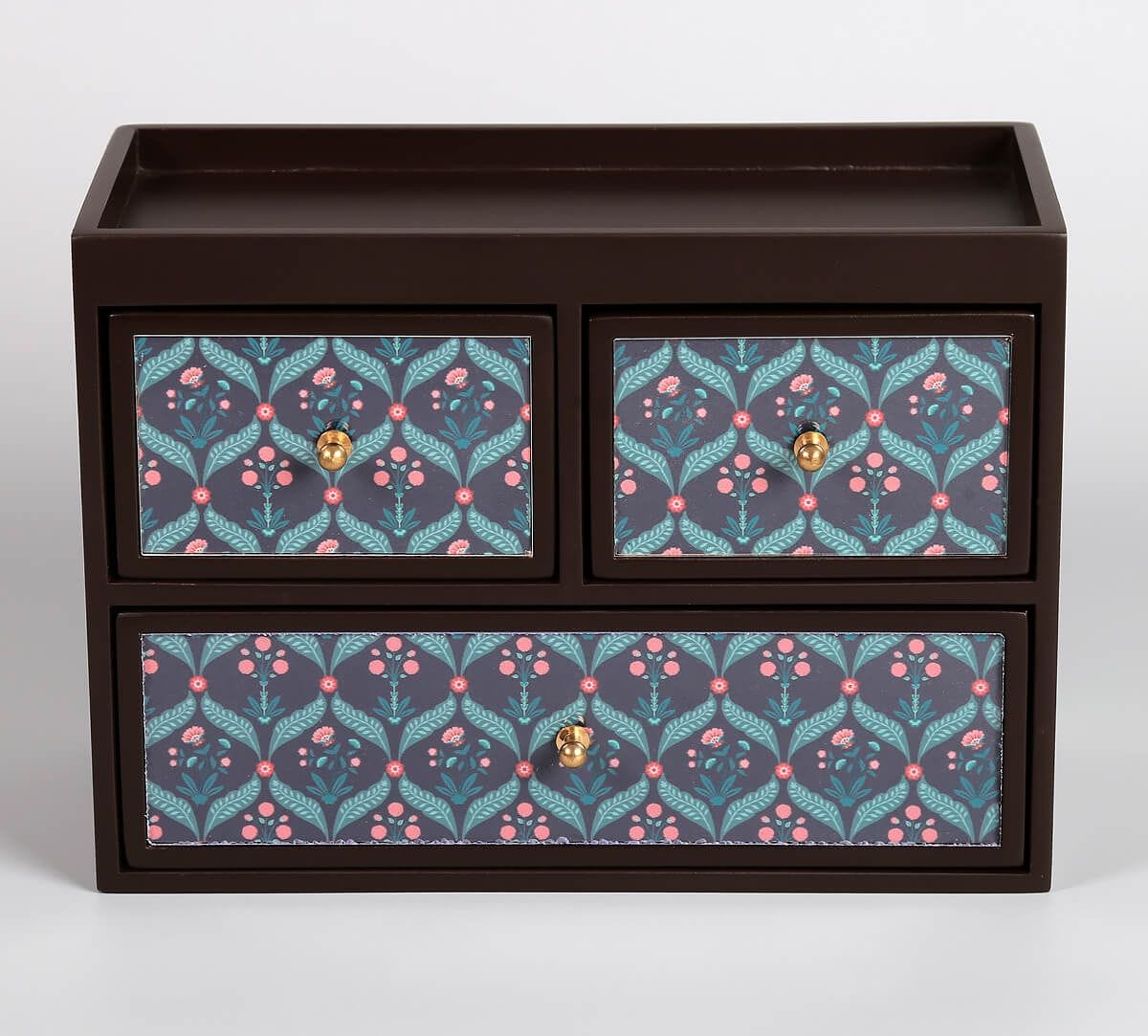 India Circus by Krsnaa Mehta Iron Blooming Dahlia Chest of Drawer
