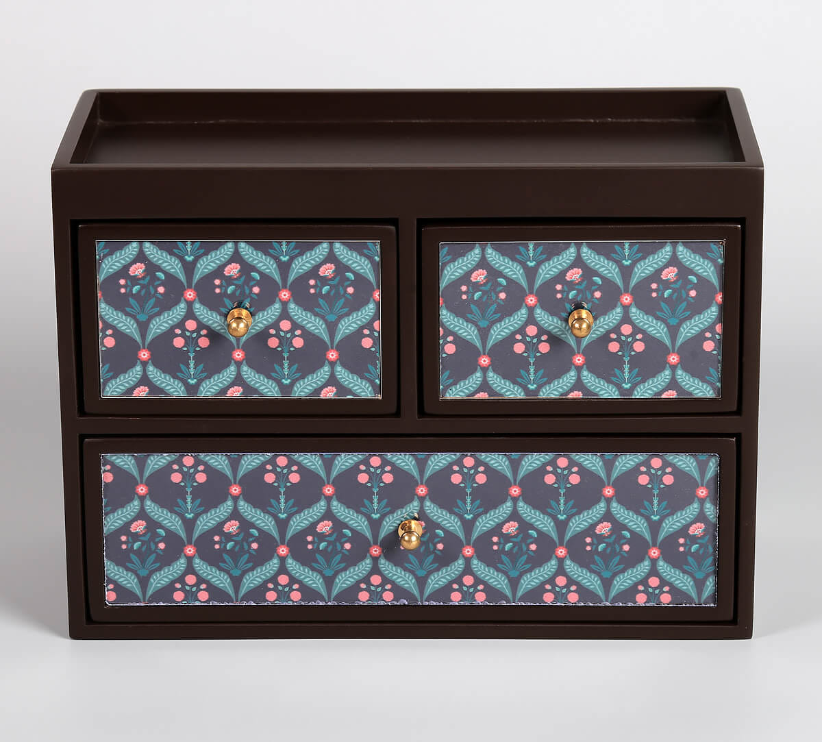 India Circus by Krsnaa Mehta Iron Blooming Dahlia Chest of Drawer