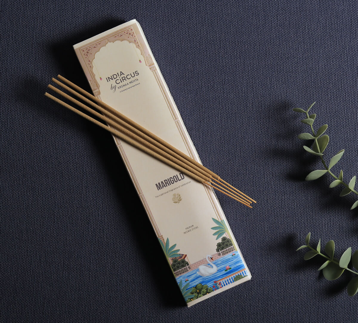 India Circus by Krsnaa Mehta Marigold Incense Stick Set of 20 Sticks