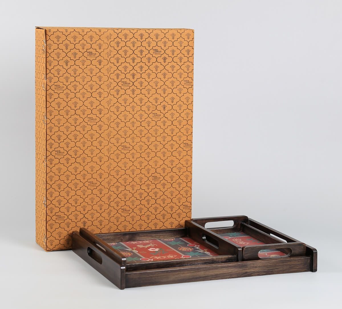 India Circus by Krsnaa Mehta Playful Paradise Trays Set of 3